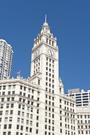 Wrigley Building on a clear sunny day
