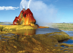 Fly Geyser in Yellowstone National Park