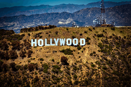 Iconic Hollywood Sign which you can see when you rent an RV from Los Angeles California