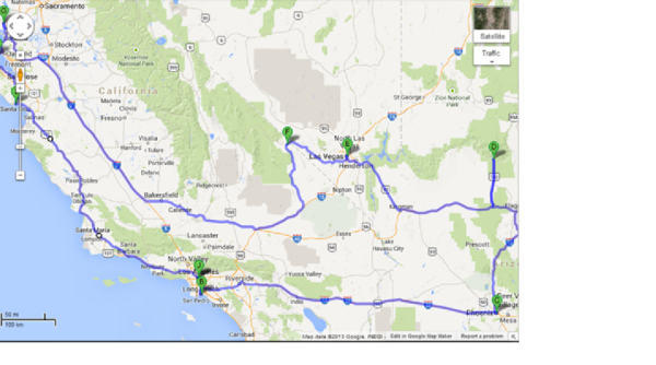 12 Day Road Trip through Southwestern USA