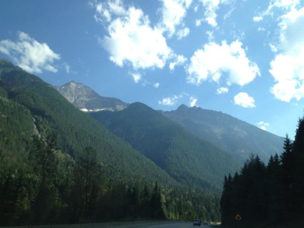 Towering Mountains in Revelstoke, BC