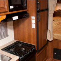 Luxury Compact RV Interior Kitchen