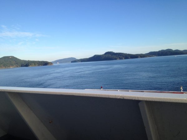 Taking the ferry to Vancouver Island, British Columbia