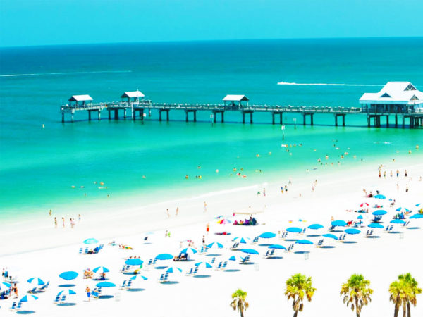 Beautiful waters of Clearwater Beach, Florida