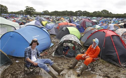 Camping in the Mud at Music Festivals