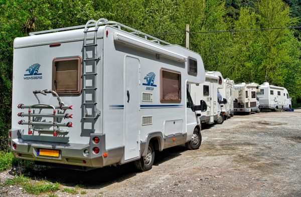 Parked RVs