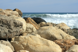 rocks ocean